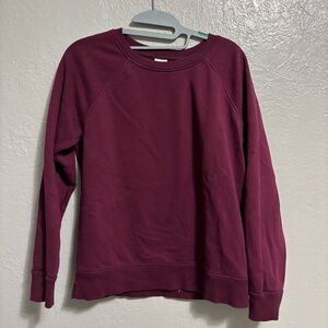 Time and Tru Women's Deep Red Crew Neck Sweater